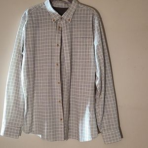 Prana Mens long sleeve button up shirt Large